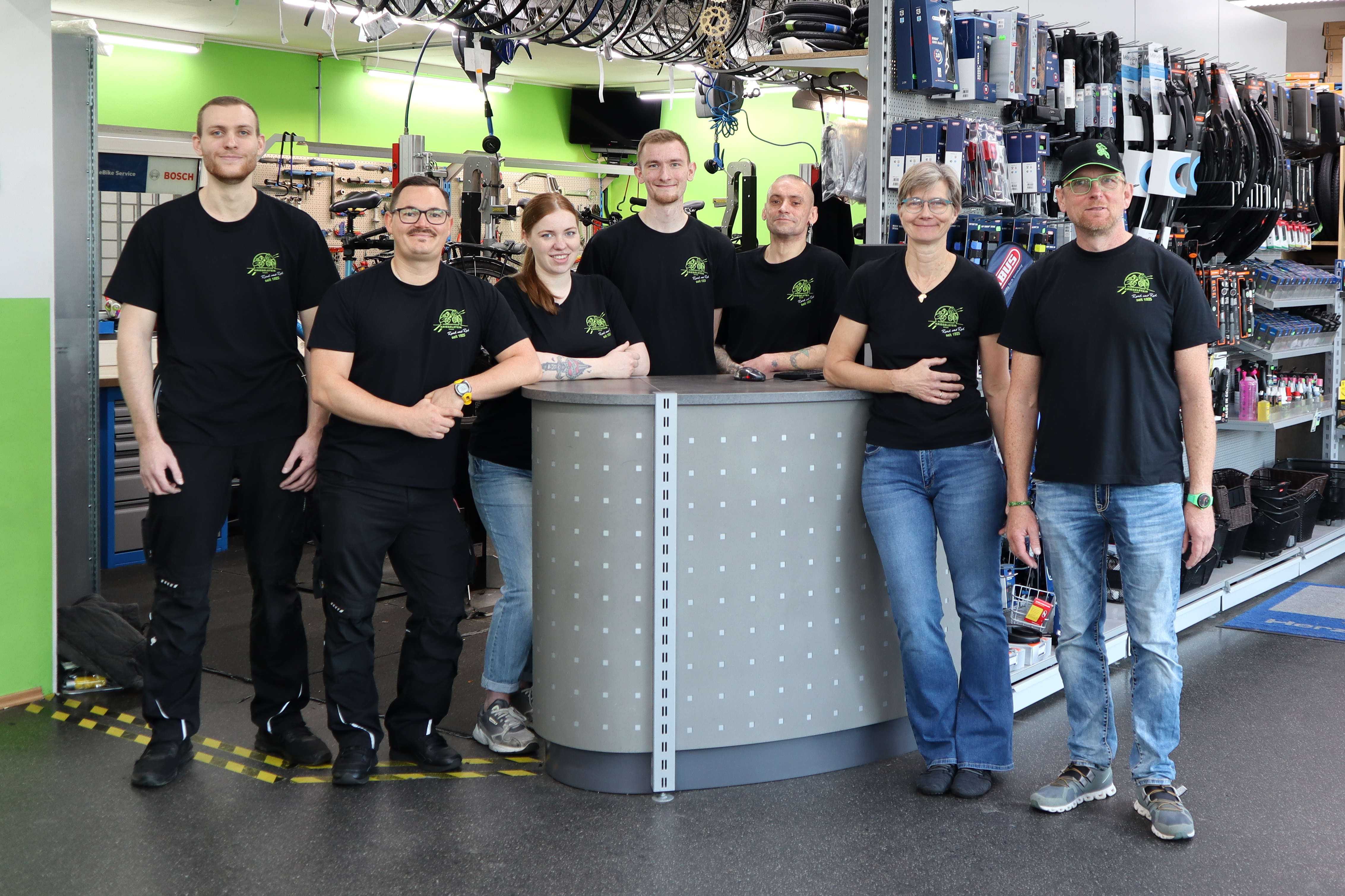 Gruppenbild des Teams von Radsporthaus Kriegelstein